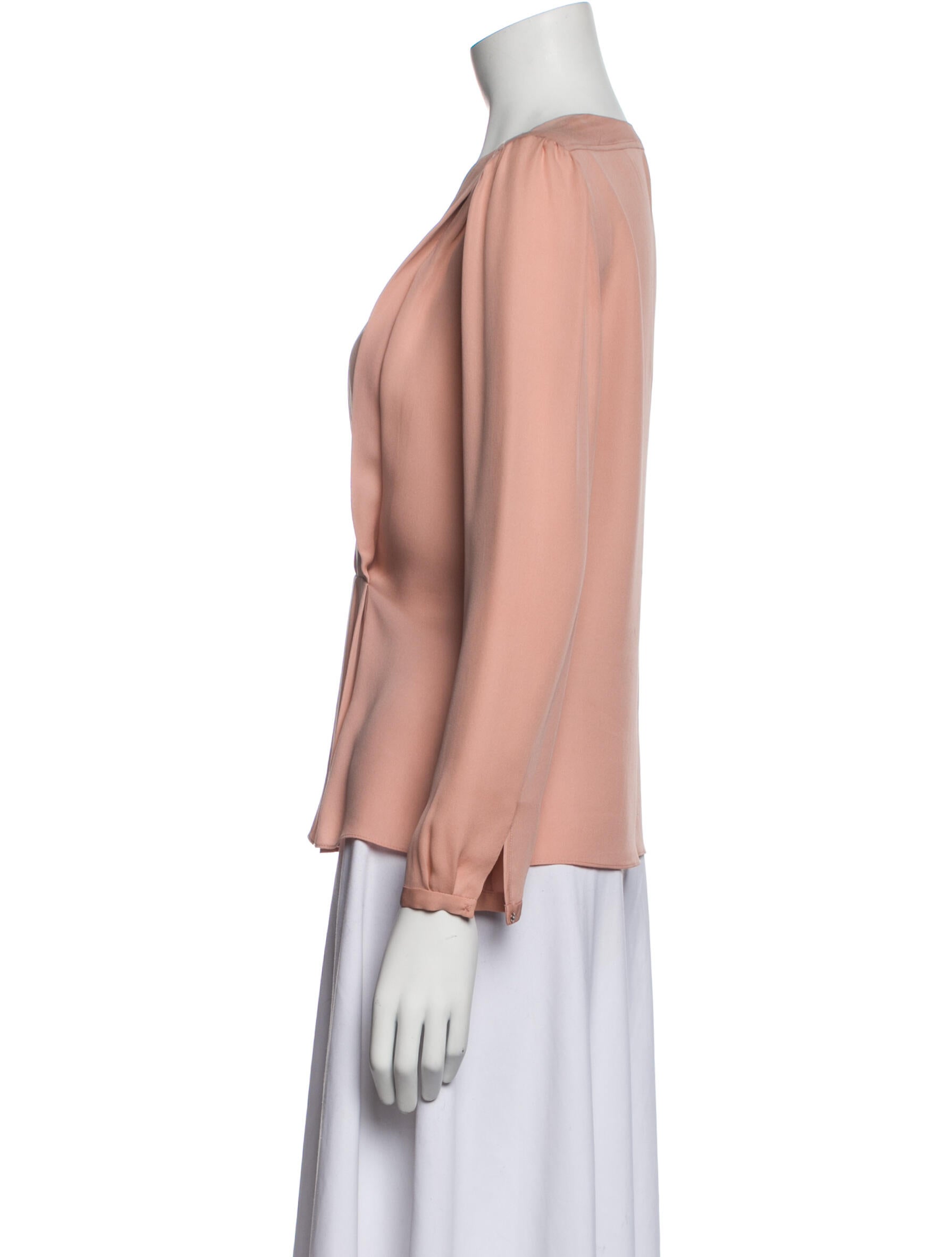 Rebecca Taylor Silk V-Neck Blouse