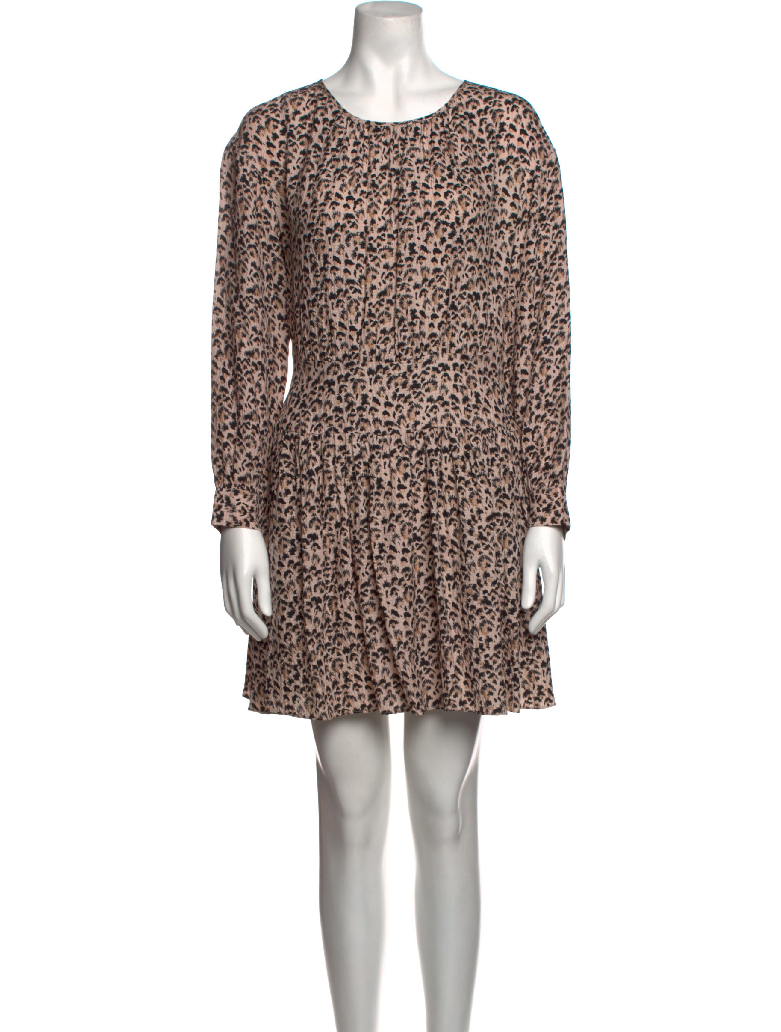 Rebecca Taylor Animal Print Mini Dress