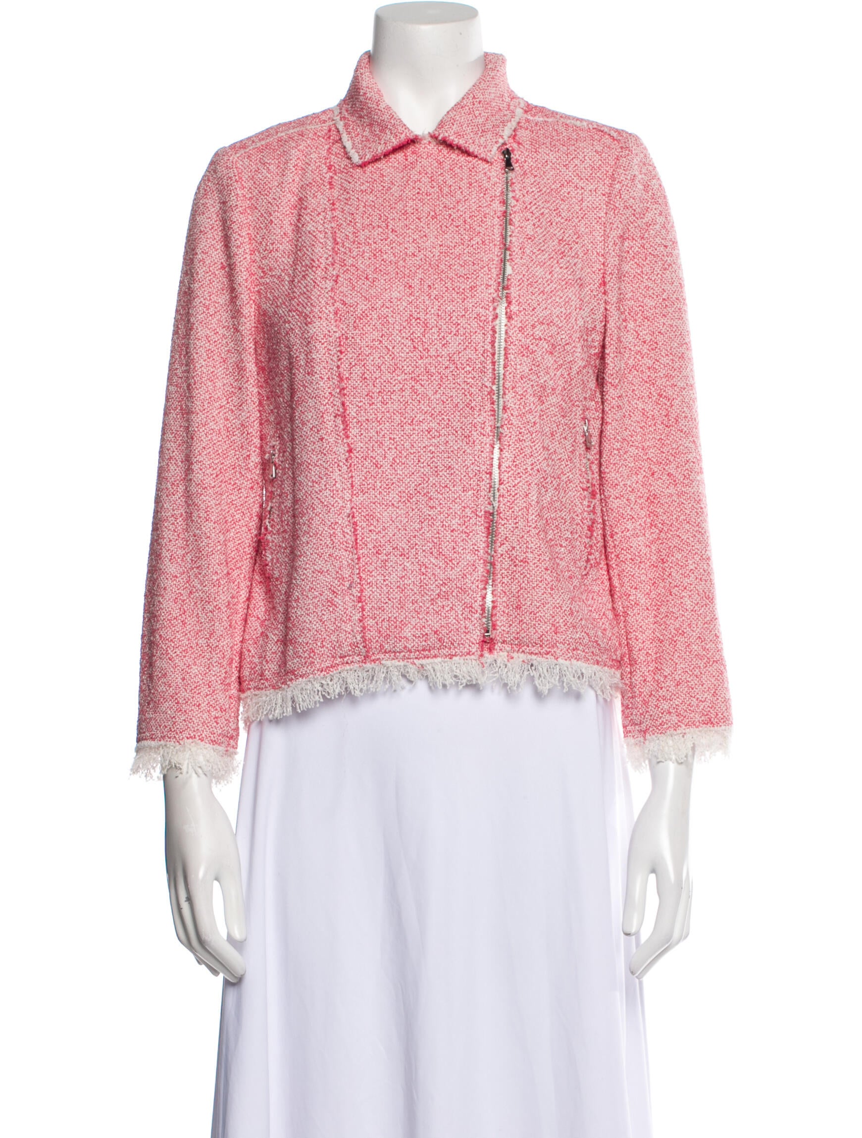 Iro Tweed Pattern Evening Jacket Pink Jackets, Clothing WIR114949