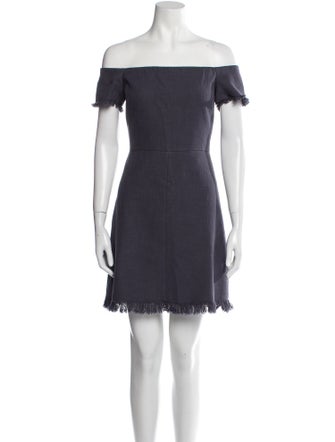 Rebecca Taylor Off-The-Shoulder Mini Dress
