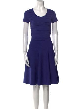 Rebecca Taylor Scoop Neck Knee-Length Dress