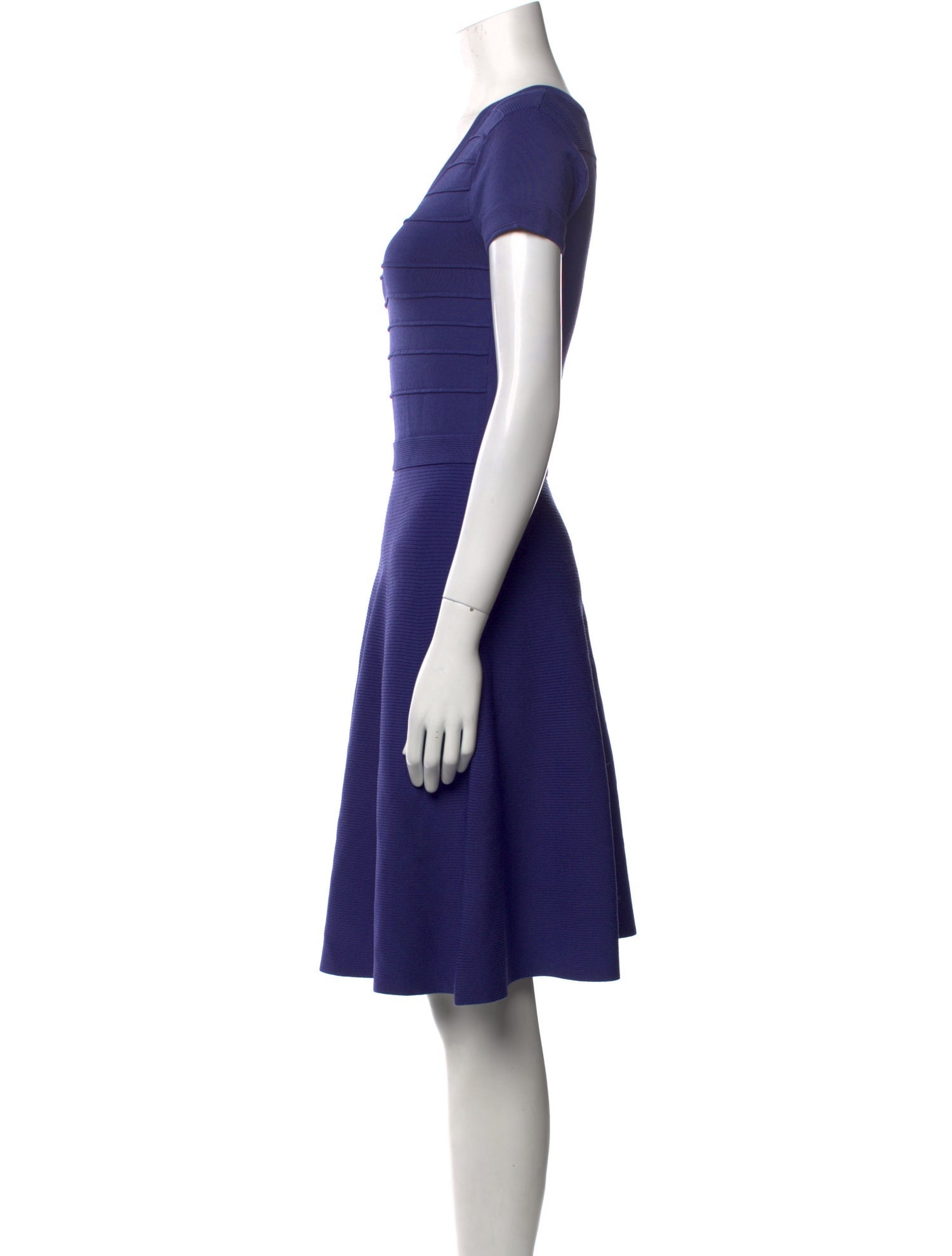 Rebecca Taylor Scoop Neck Knee-Length Dress