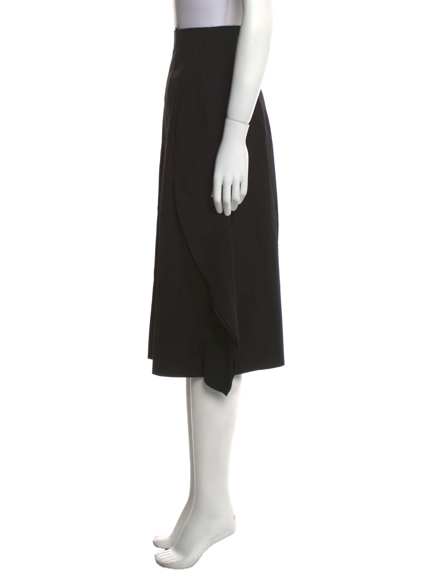 Rundholz Black Label Raw-Edge Trim Knee-Length Skirt