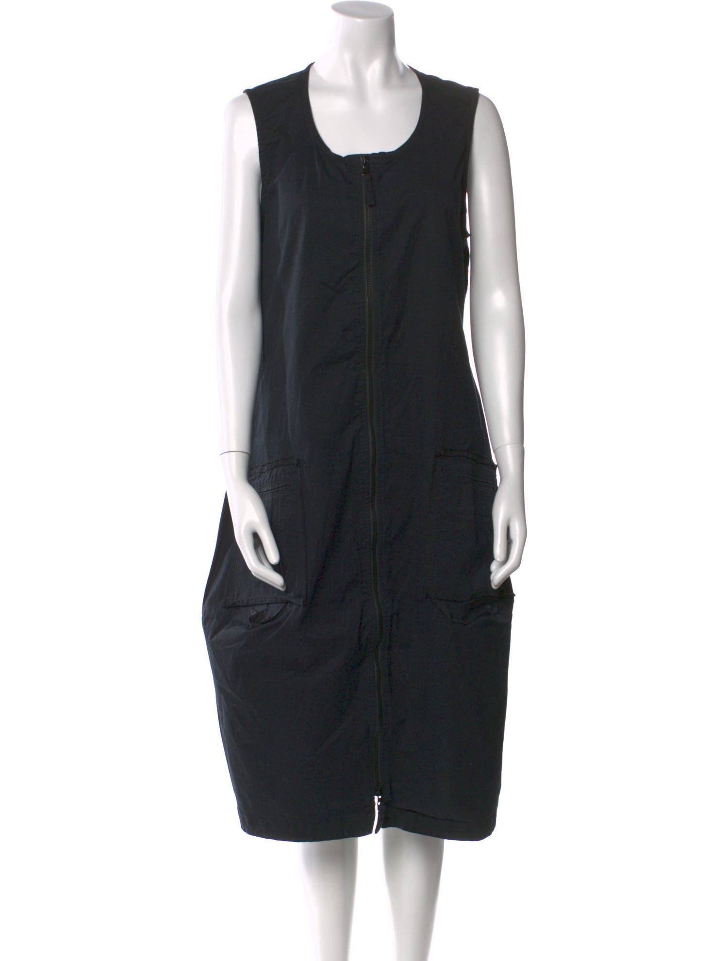 Rundholz Black Label Scoop Neck Midi Length Dress