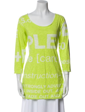 Rundholz Black Label Graphic Print Scoop Neck Tunic