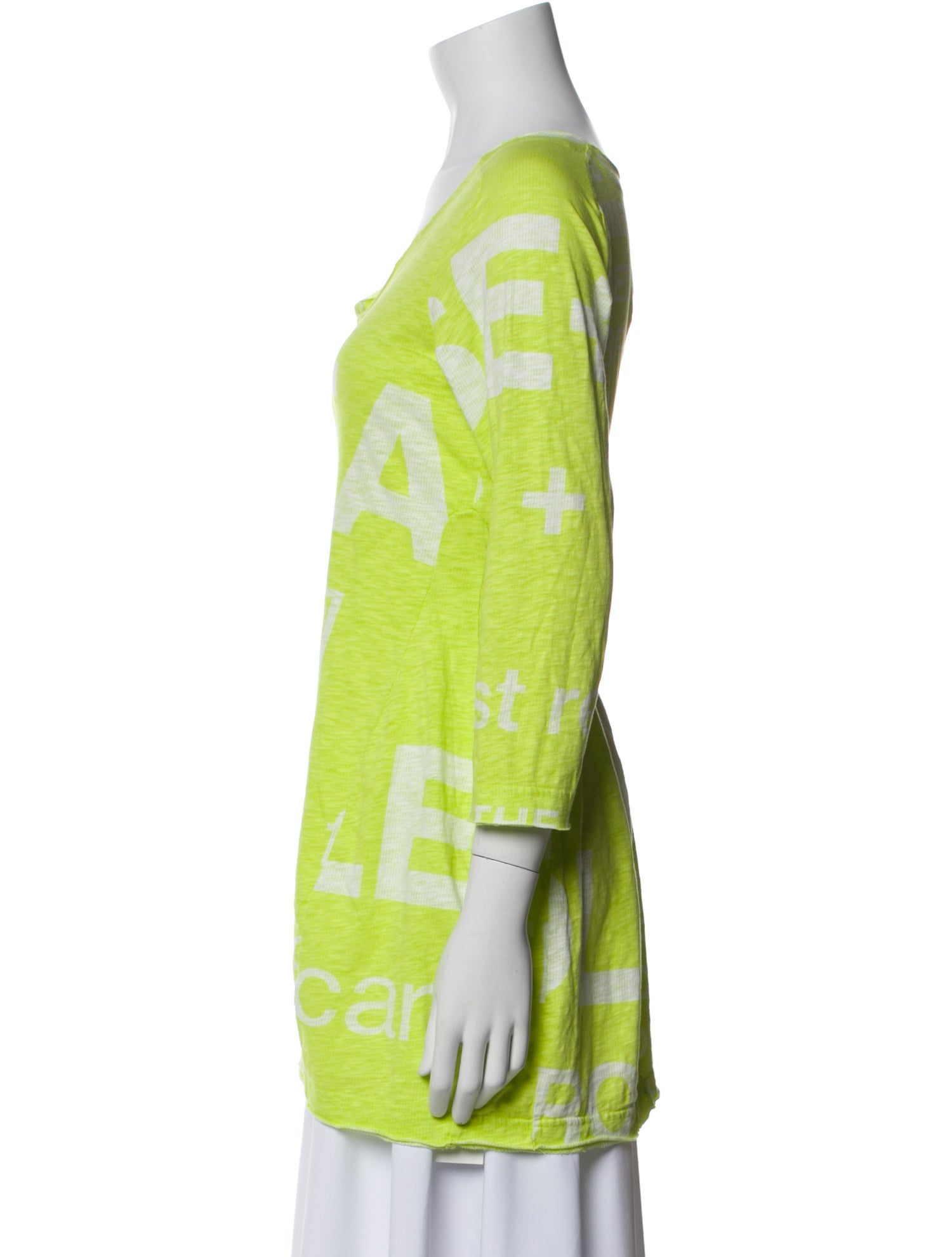 Rundholz Black Label Graphic Print Scoop Neck Tunic