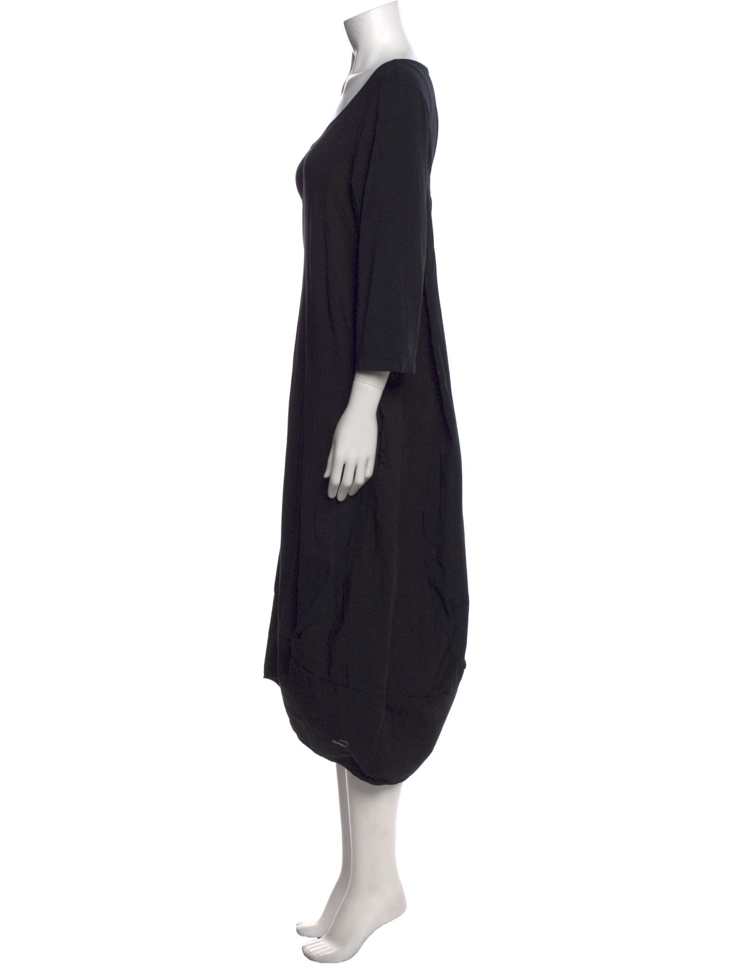 Rundholz Black Label Scoop Neck Midi Length Dress