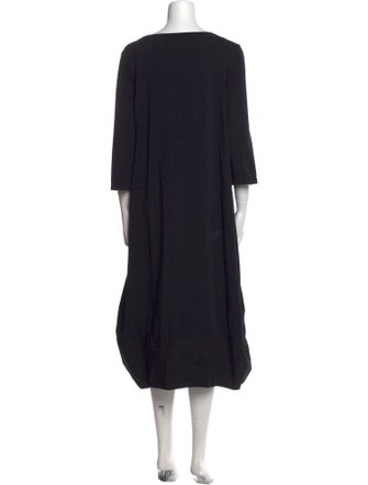 Rundholz Black Label Scoop Neck Midi Length Dress