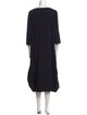Rundholz Black Label Scoop Neck Midi Length Dress