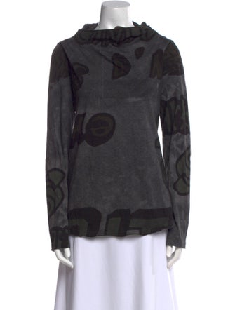Rundholz Black Label Printed Bateau Neckline Sweater
