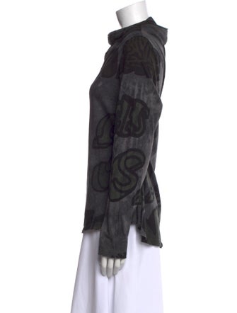 Rundholz Black Label Printed Bateau Neckline Sweater