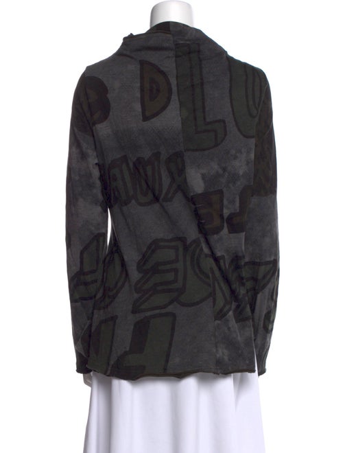 Rundholz Black Label Printed Bateau Neckline Sweater