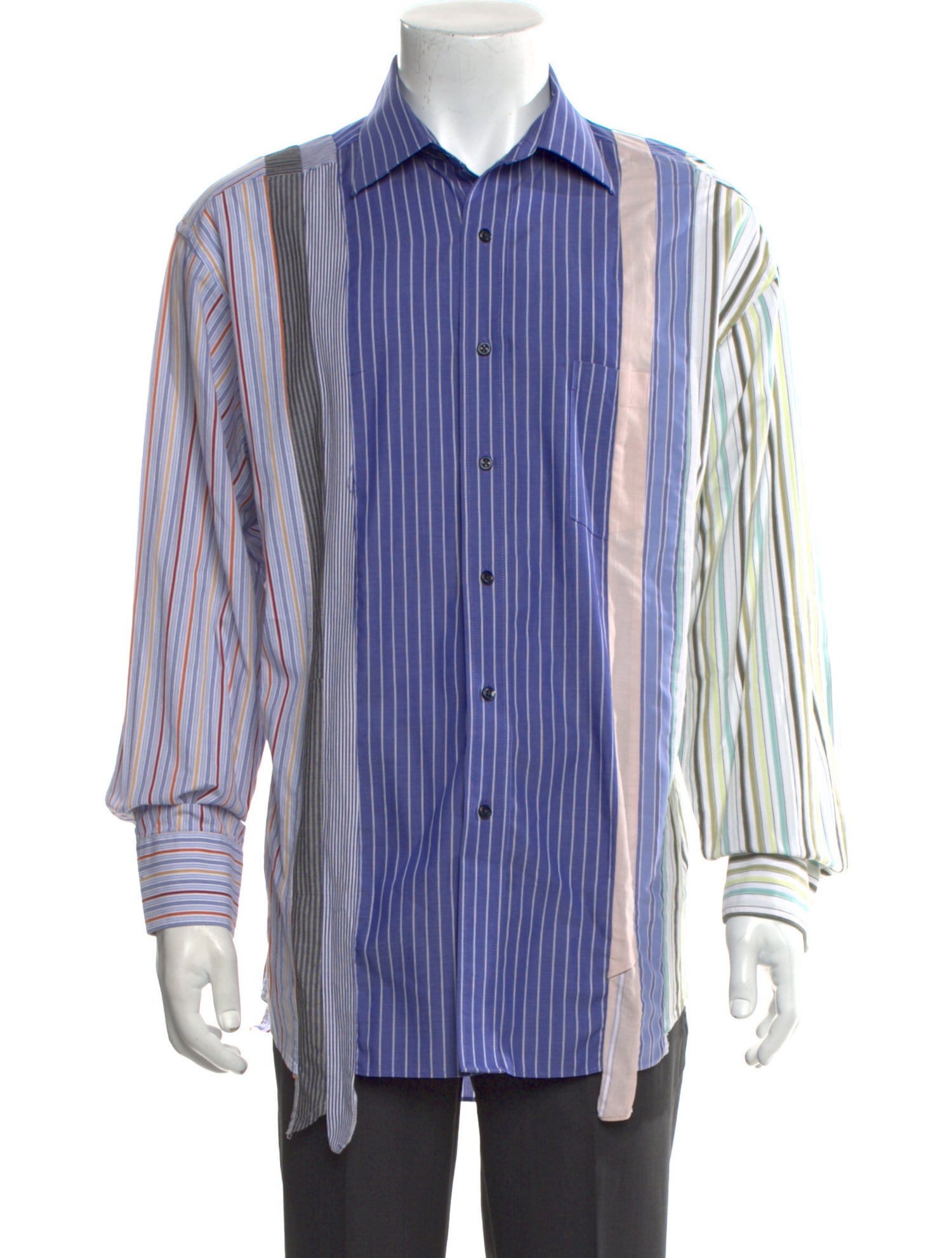 Rebuild by Needles Striped Long Sleeve Shirt