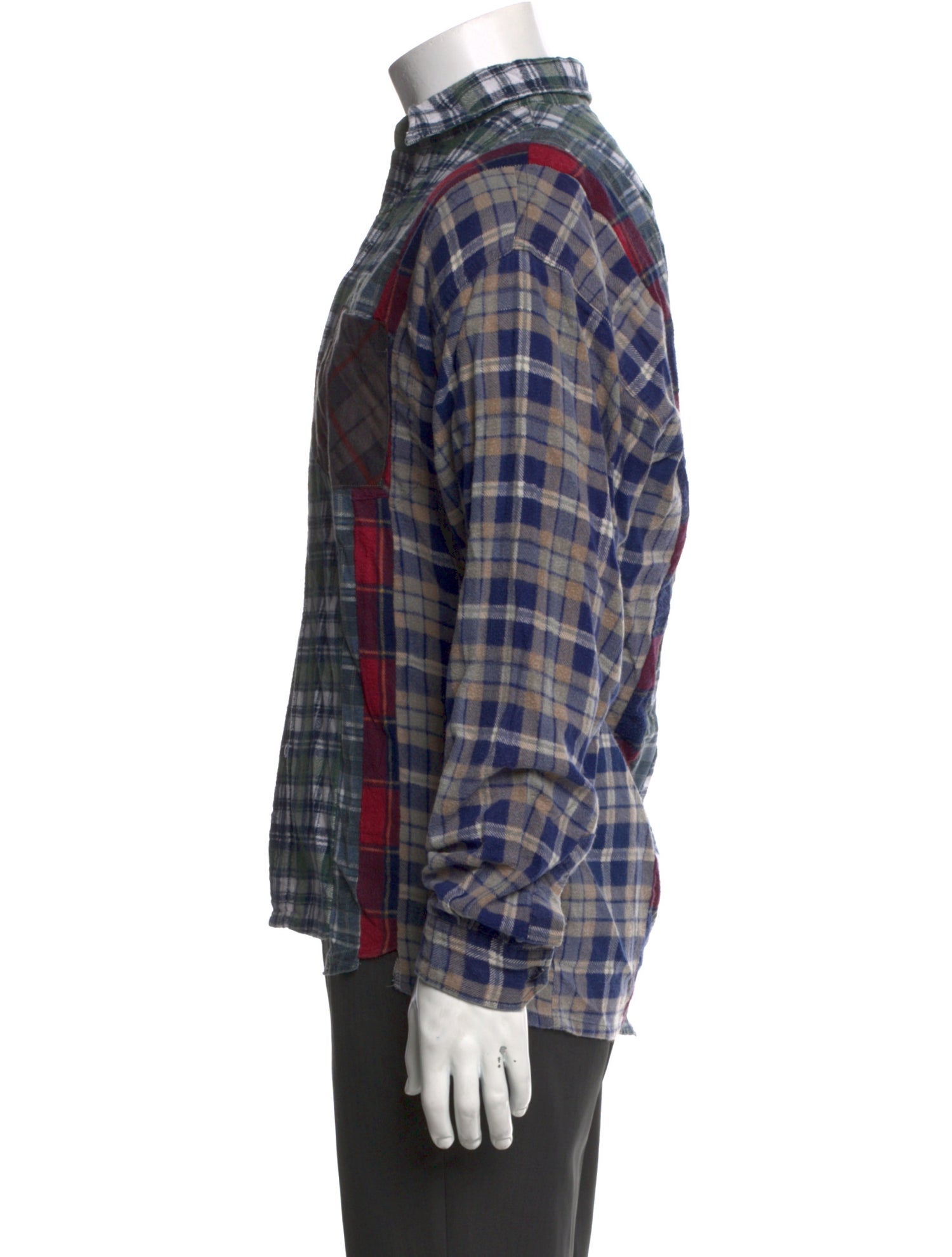 Rebuild by Needles Plaid Print Long Sleeve Western Shirt w/ Tags