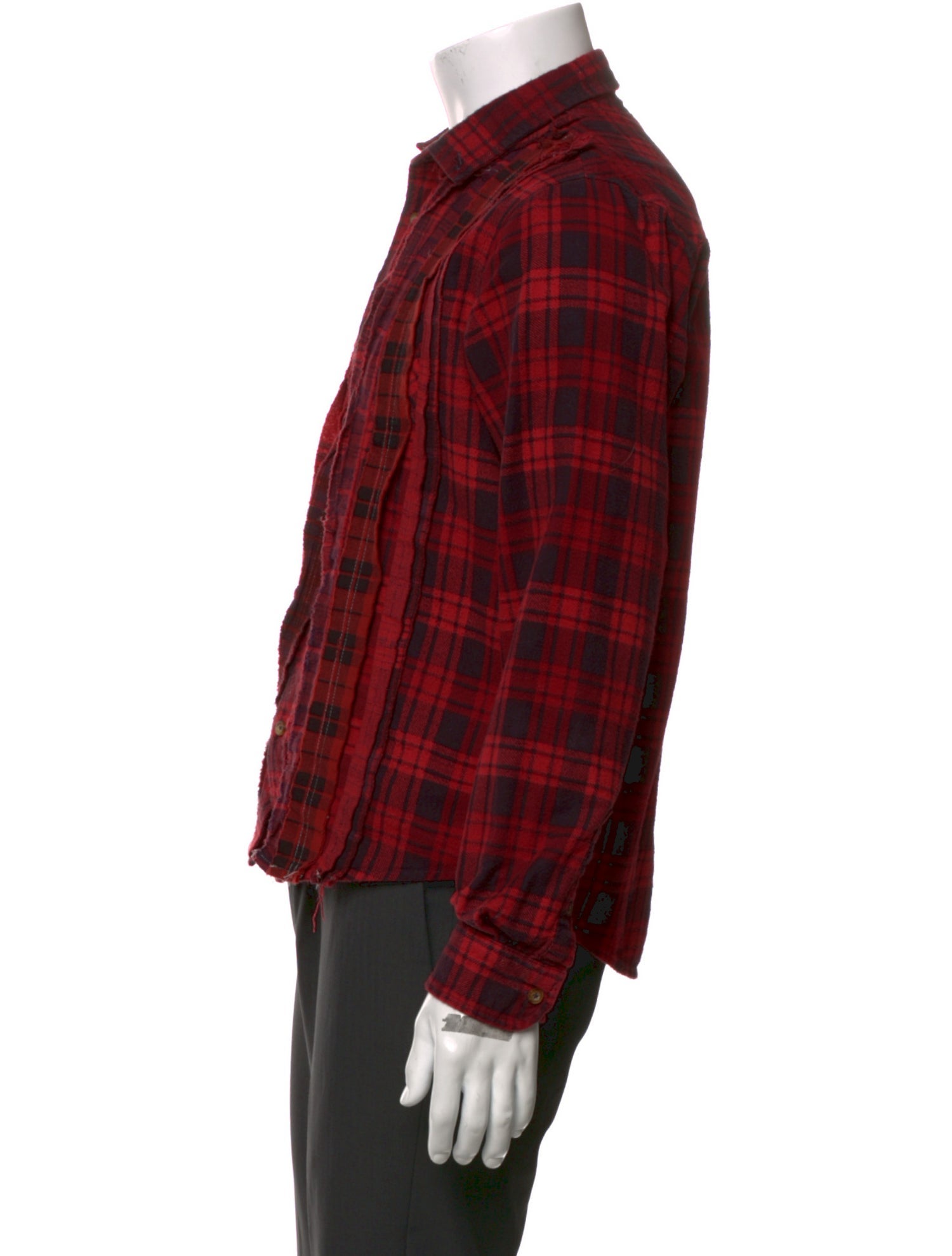 Rebuild by Needles Plaid Print Long Sleeve Shirt