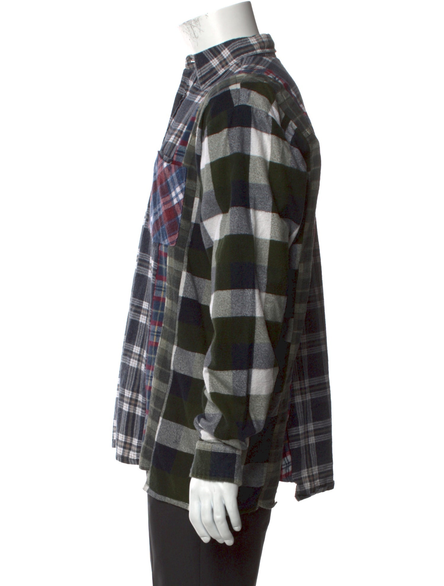 Rebuild by Needles Plaid Print Long Sleeve Shirt