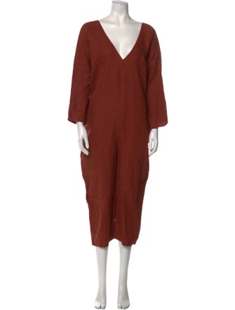 Rachel Craven Linen V-Neck Jumpsuit
