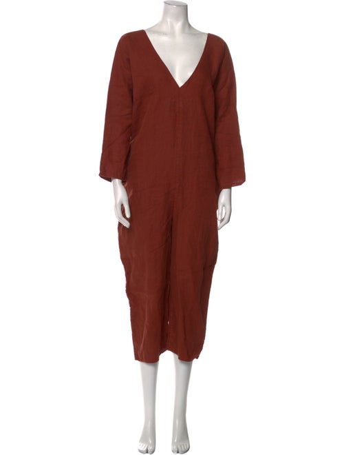 Rachel Craven Linen V-Neck Jumpsuit