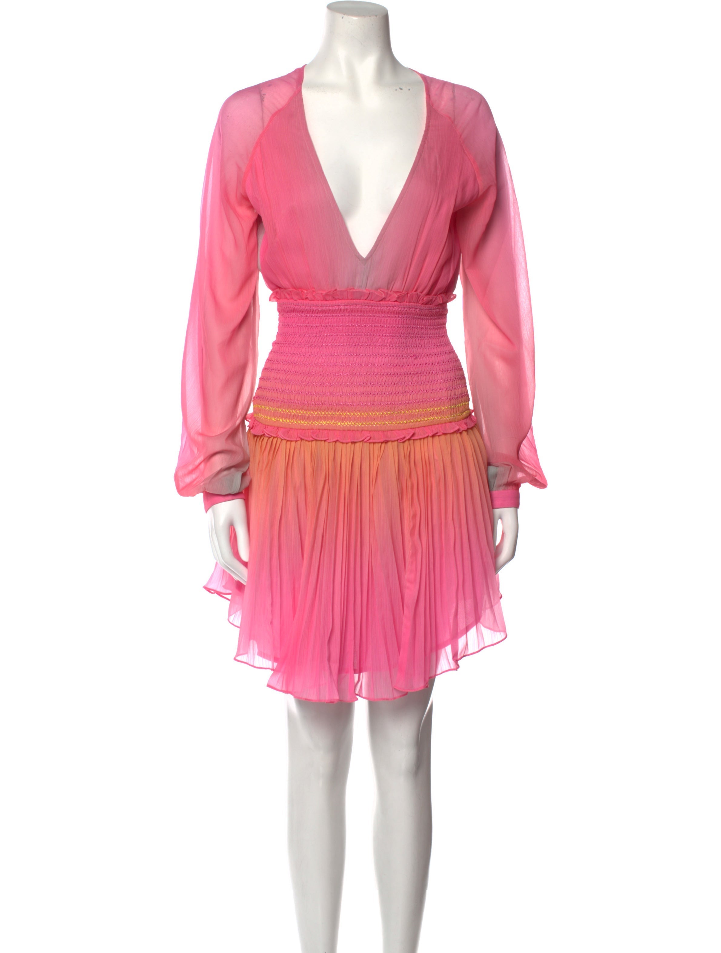 Rococo Sand VNeck Mini Dress w/ Tags Pink Dresses, Clothing