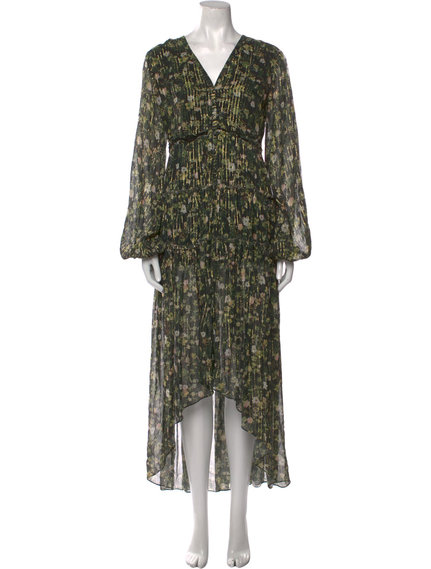 Rococo Sand Floral Print Long Dress w/ Tags