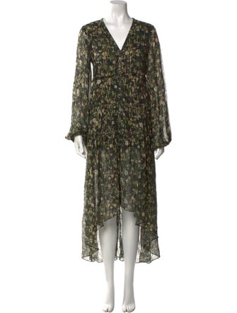 Rococo Sand Floral Print Long Dress