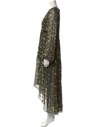 Rococo Sand Floral Print Long Dress