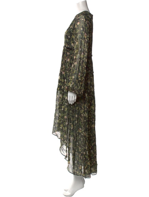 Rococo Sand Floral Print Long Dress