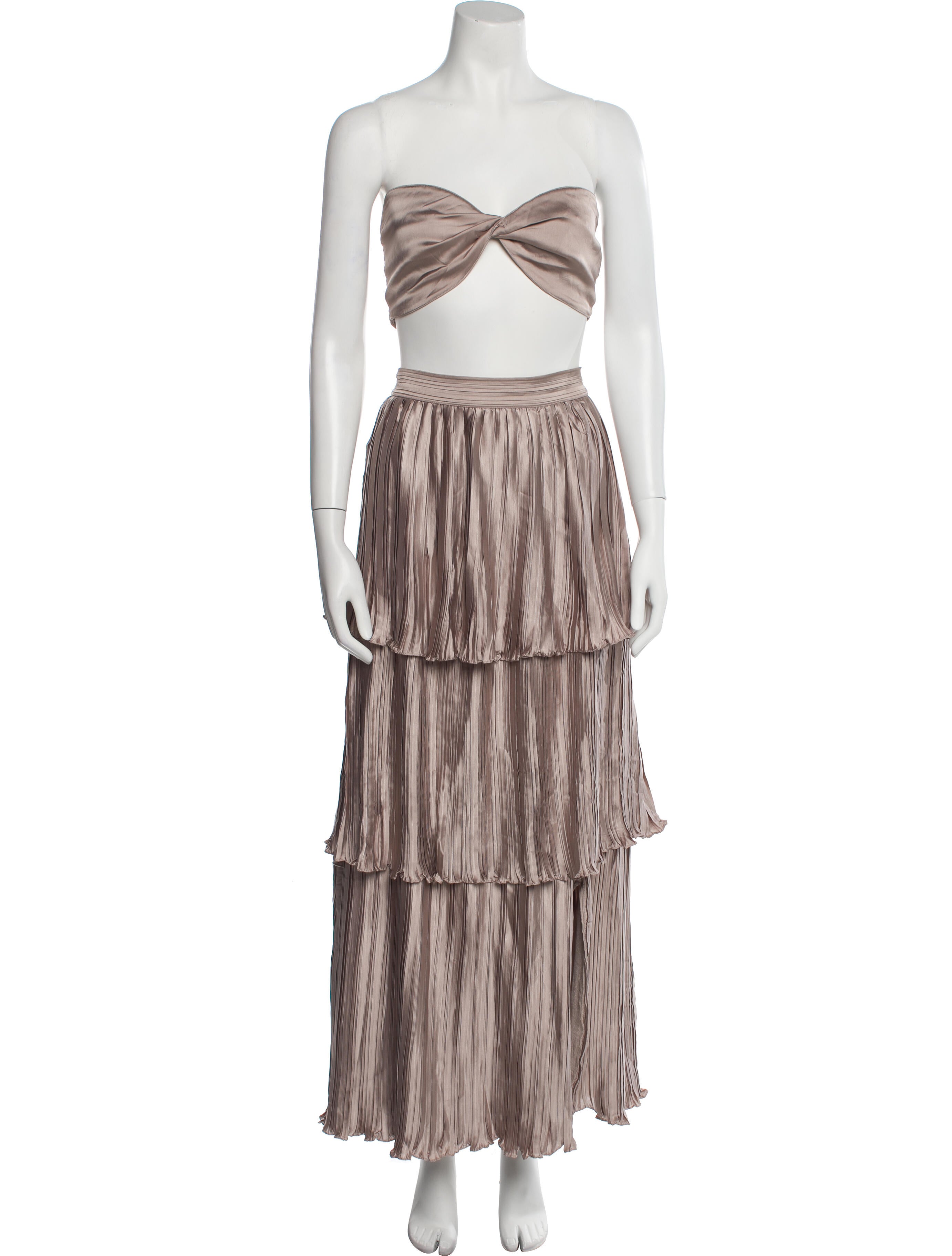 Rococo Sand Pleated Accents Skirt Set w/ Tags