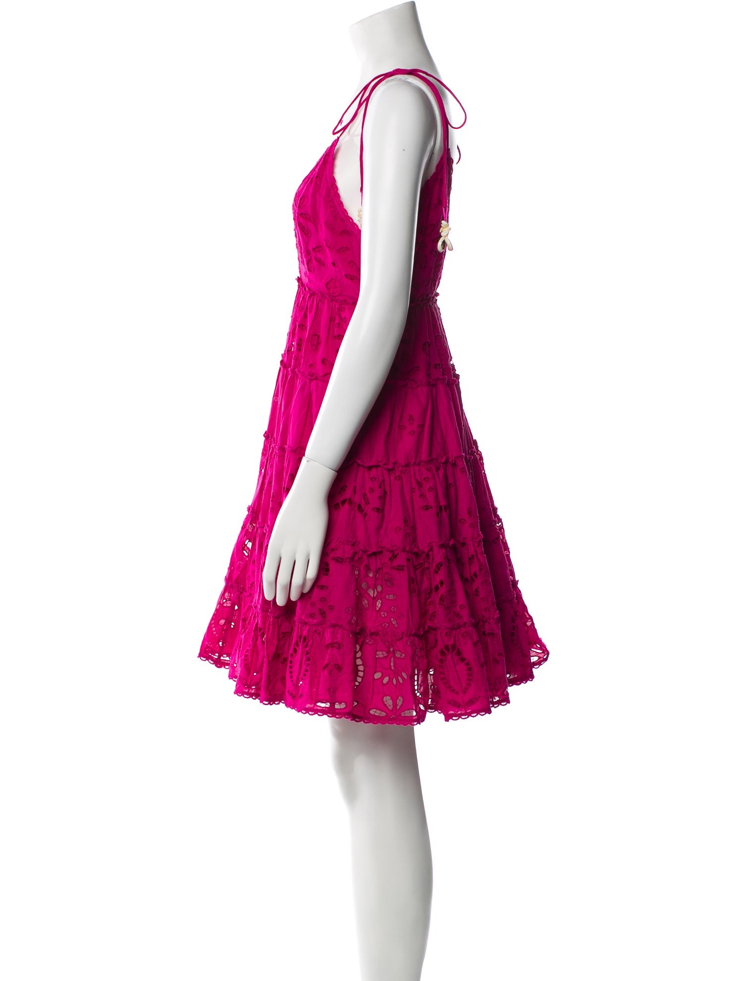 Rococo Sand V-Neck Mini Dress