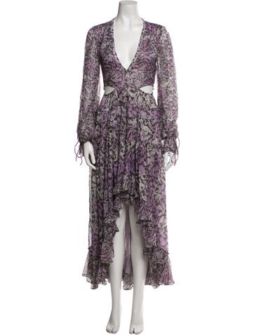 Rococo Sand Dresses Floral Print Long Dress XS