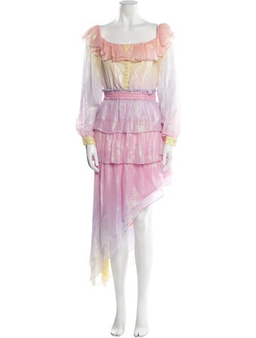 Rococo Sand Suits and Sets Tie-Dye Print Glitter Accents Skirt Set S