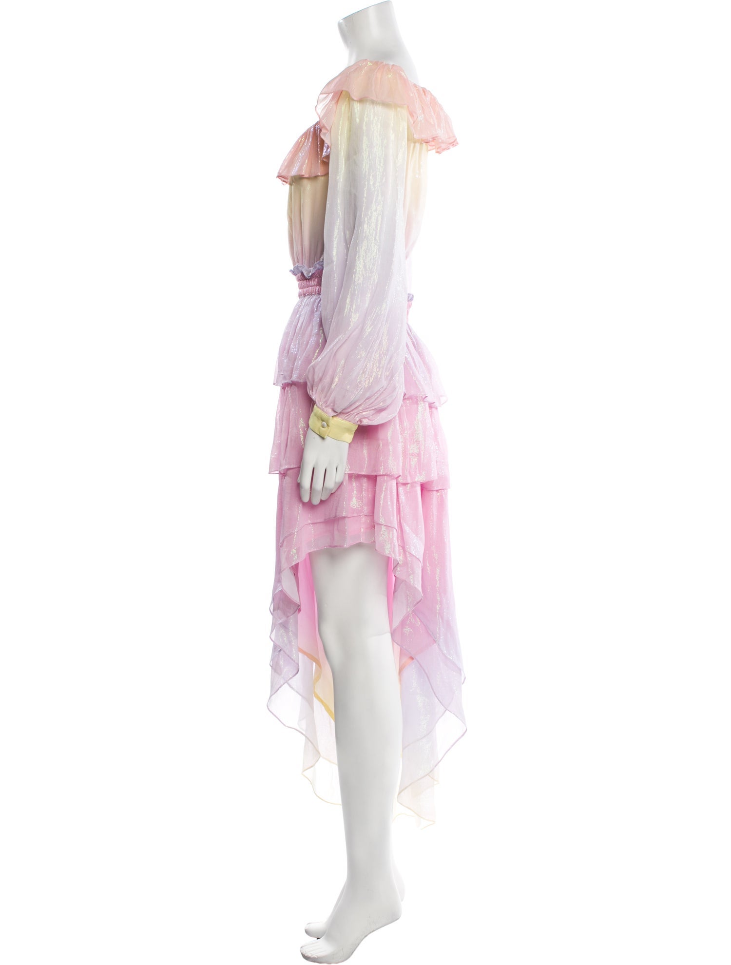 Rococo Sand Tie-Dye Print Glitter Accents Skirt Set