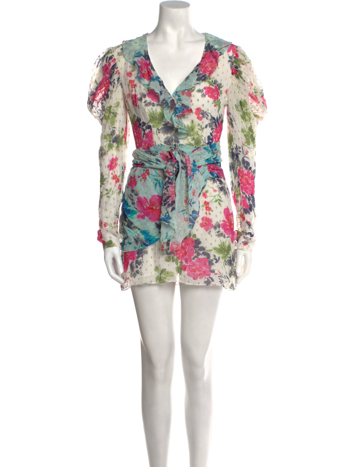 Rococo Sand Floral Print Mini Dress w/ Tags