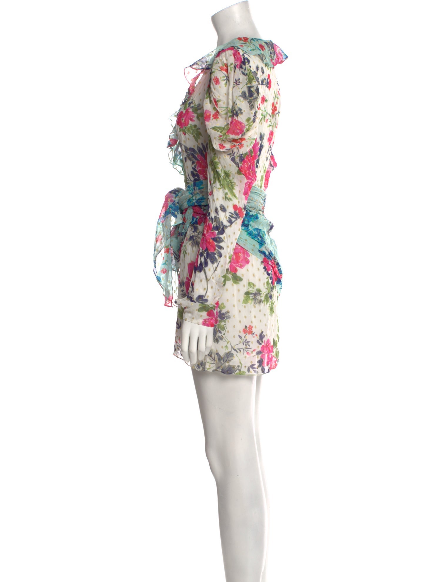 Rococo Sand Floral Print Mini Dress w/ Tags