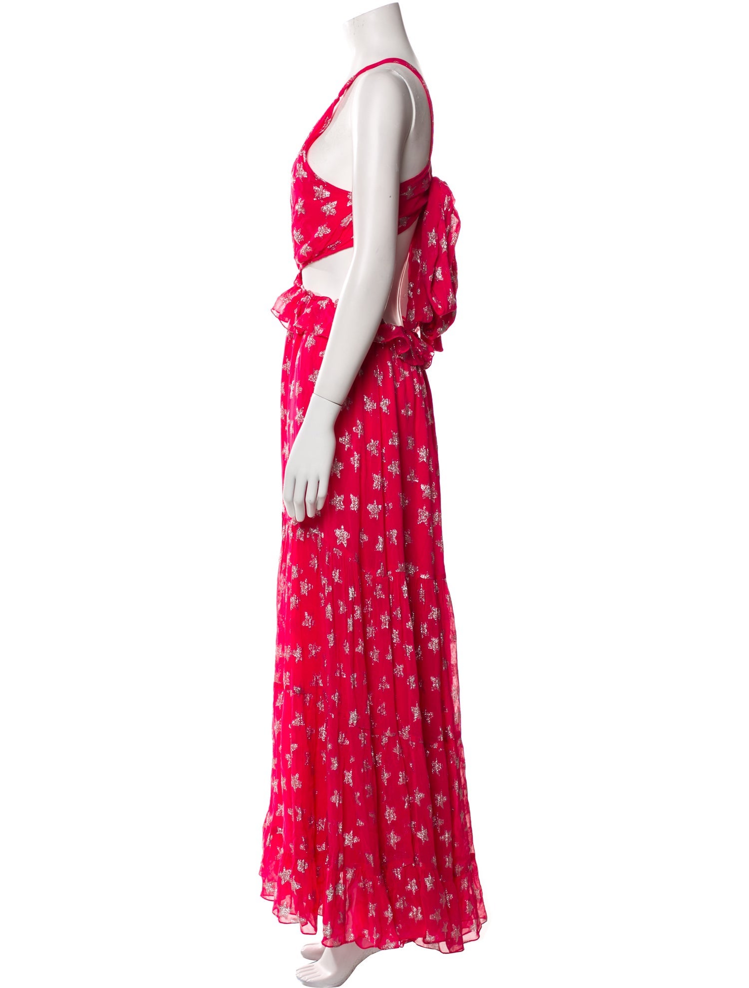 Rococo Sand Floral Print Midi Length Dress