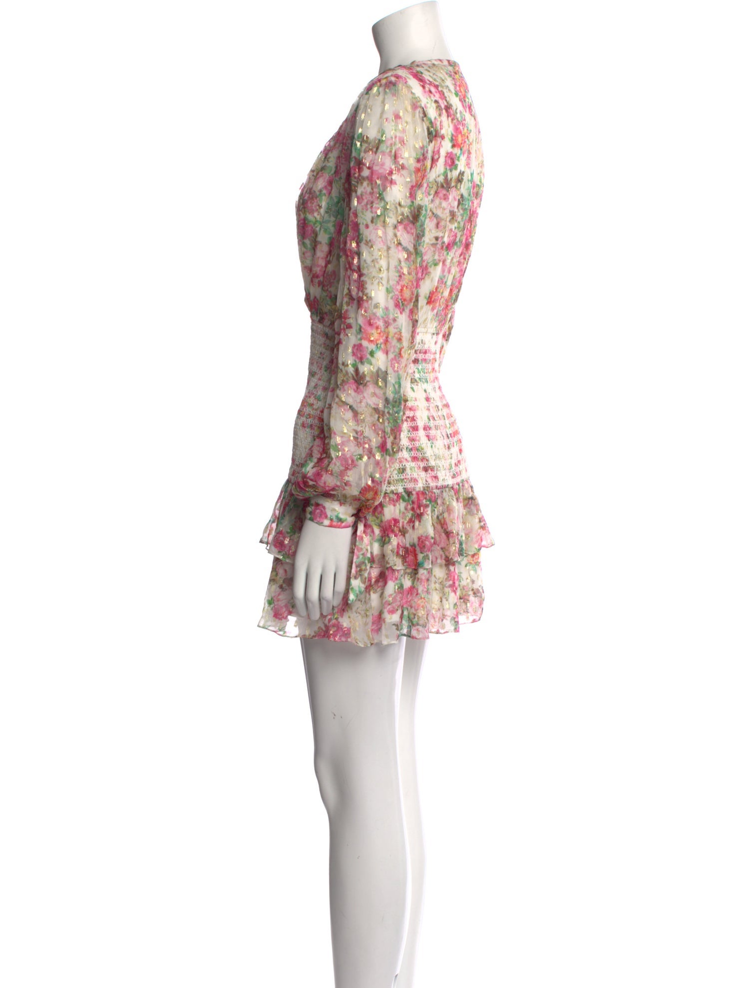 Rococo Sand Floral Print Mini Dress w/ Tags