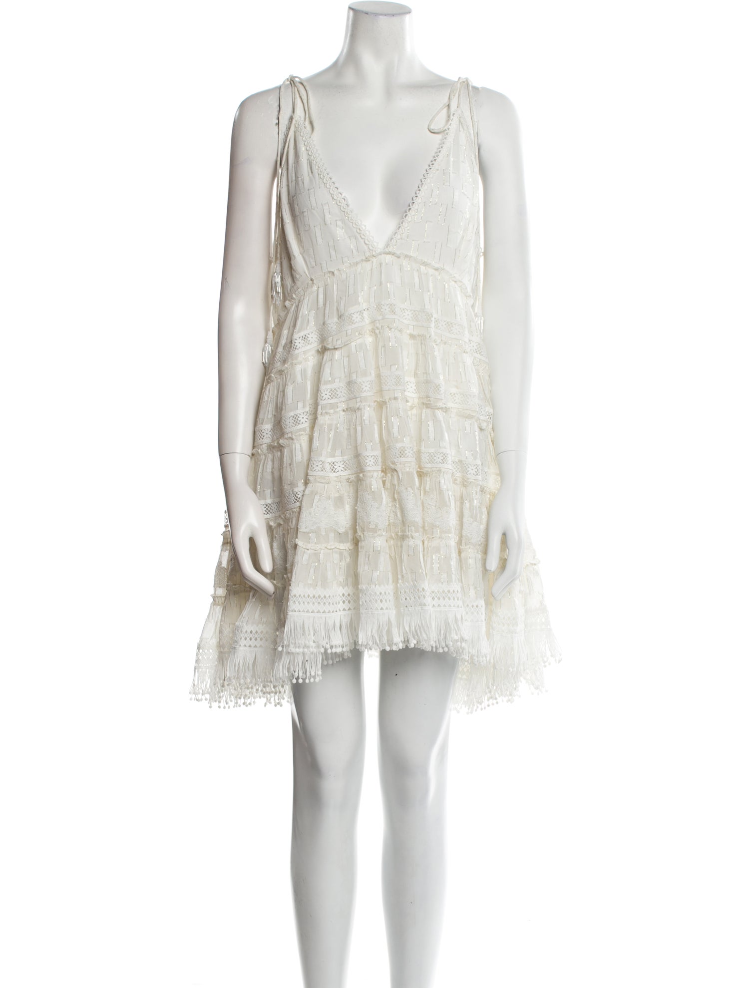 Rococo Sand Plunge Neckline Mini Dress