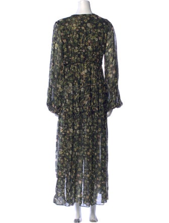 Rococo Sand Floral Print Long Dress