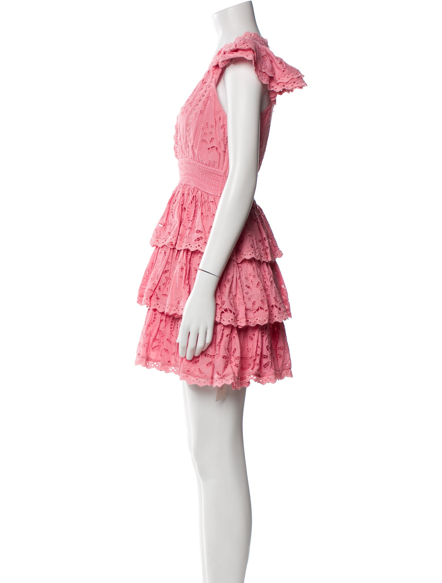 Rococo Sand V-Neck Mini Dress