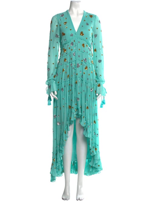 Rococo Sand Floral Print Long Dress