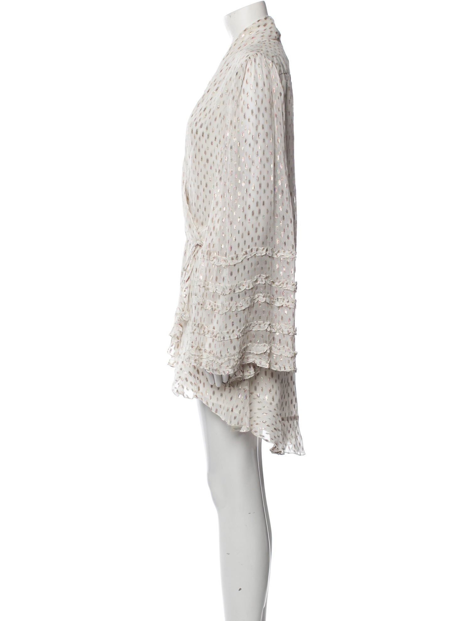 Rococo Sand V-Neck Mini Dress