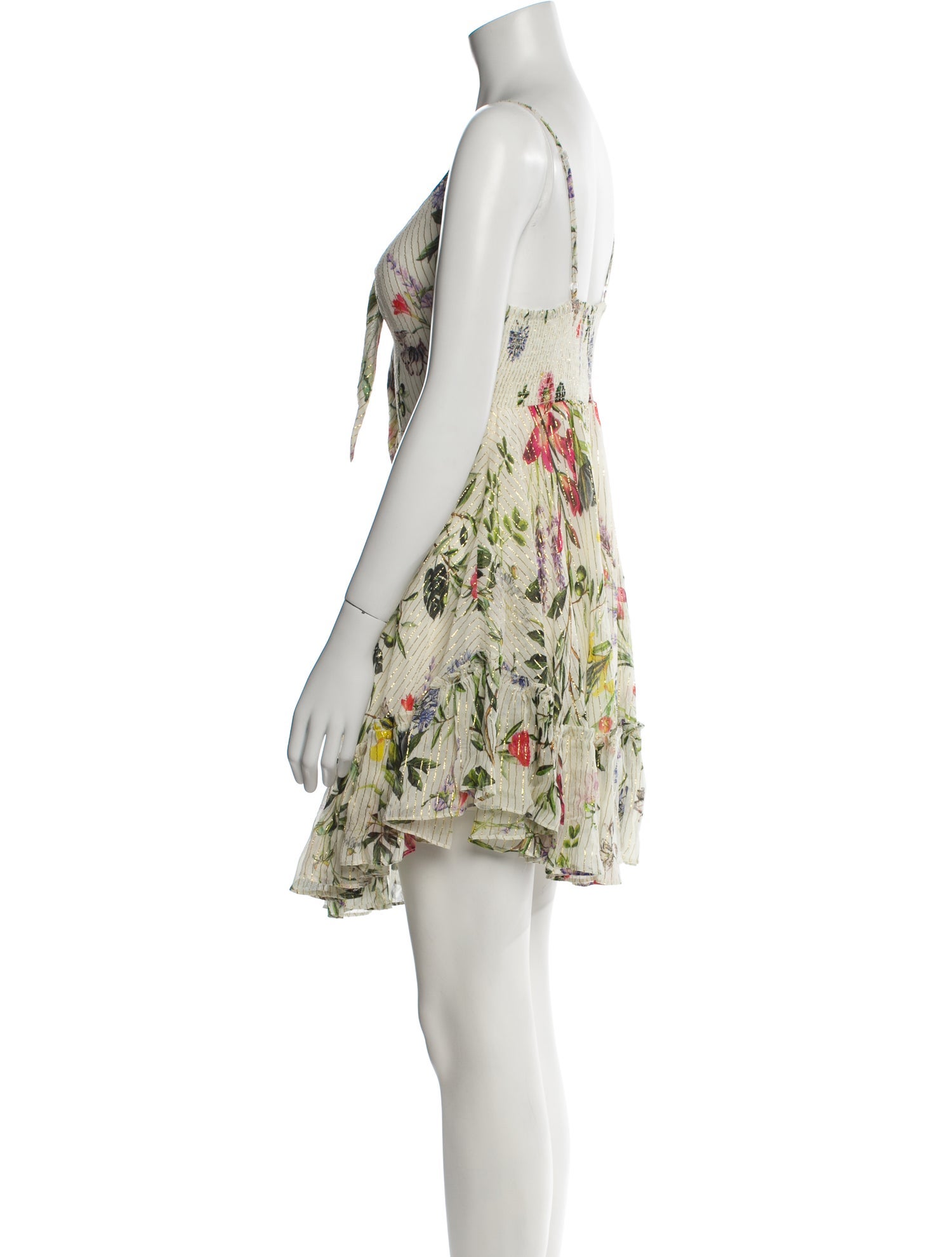 Rococo Sand Floral Print Mini Dress