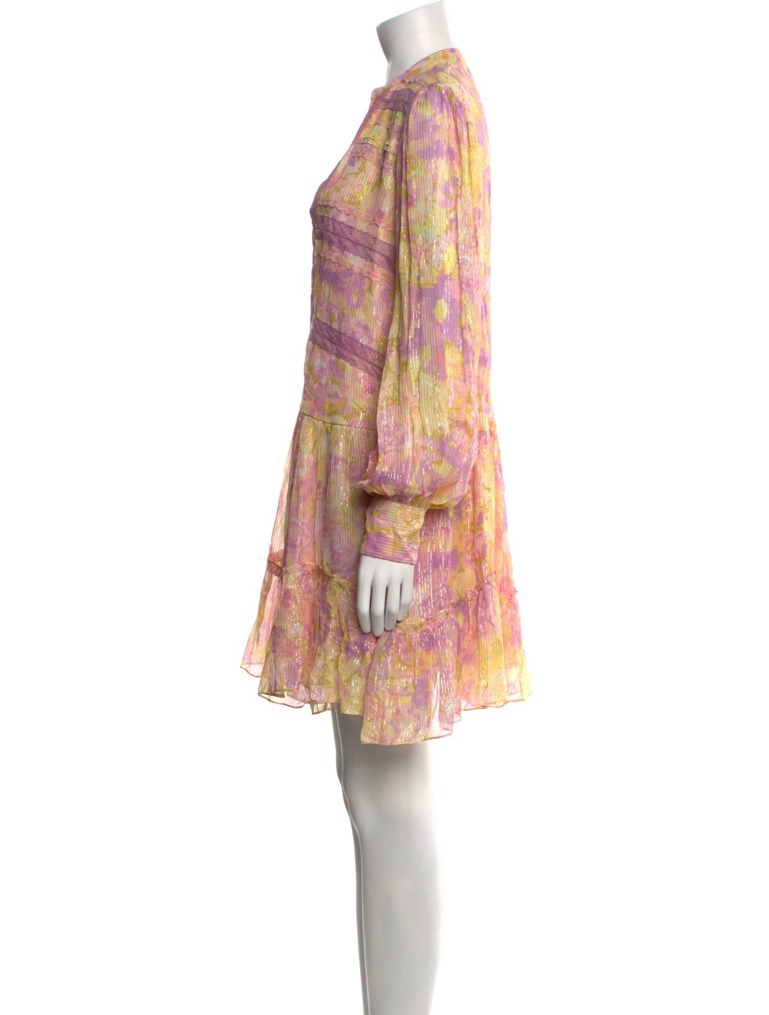 Rococo Sand Floral Print Mini Dress