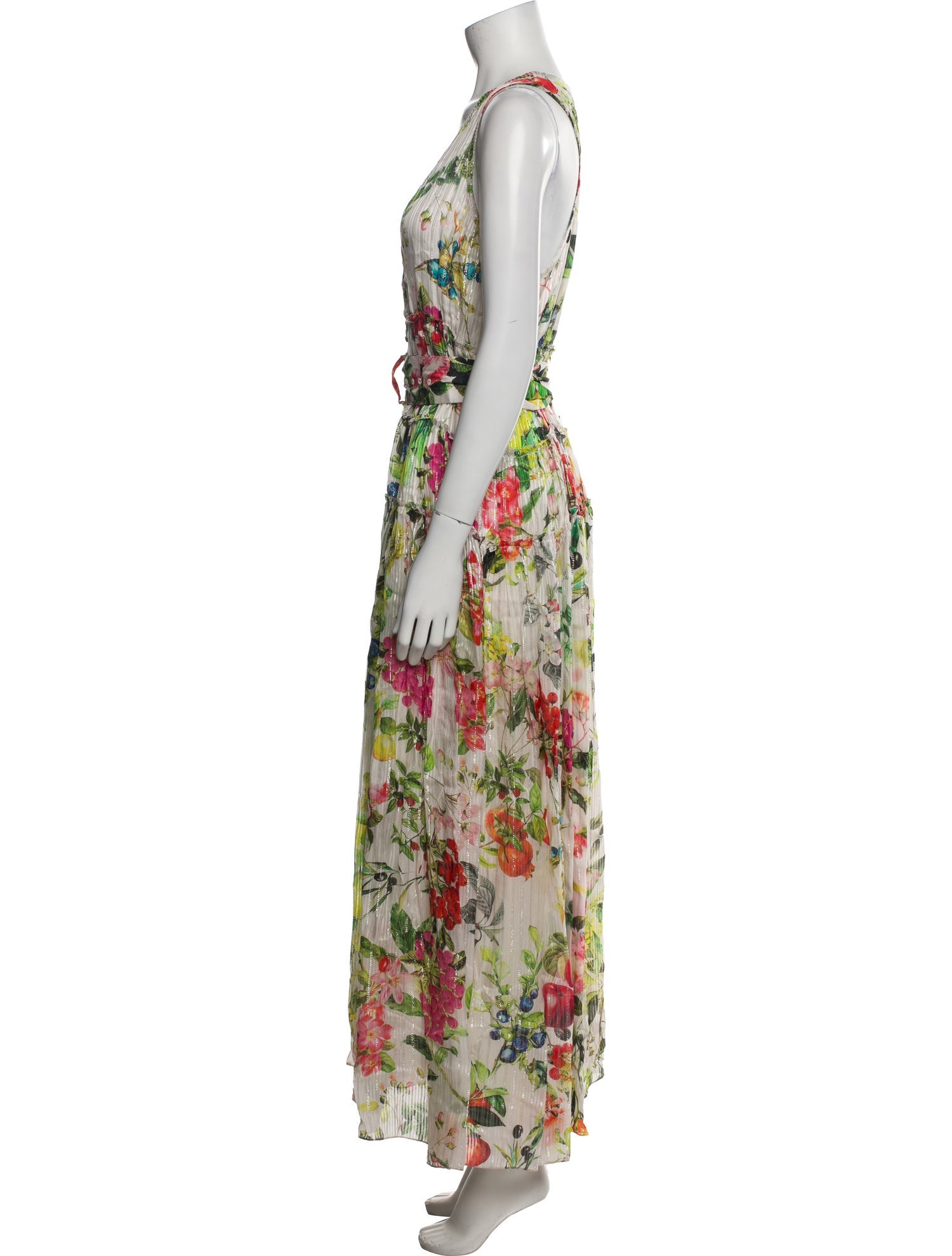 Rococo Sand Floral Print Midi Length Dress