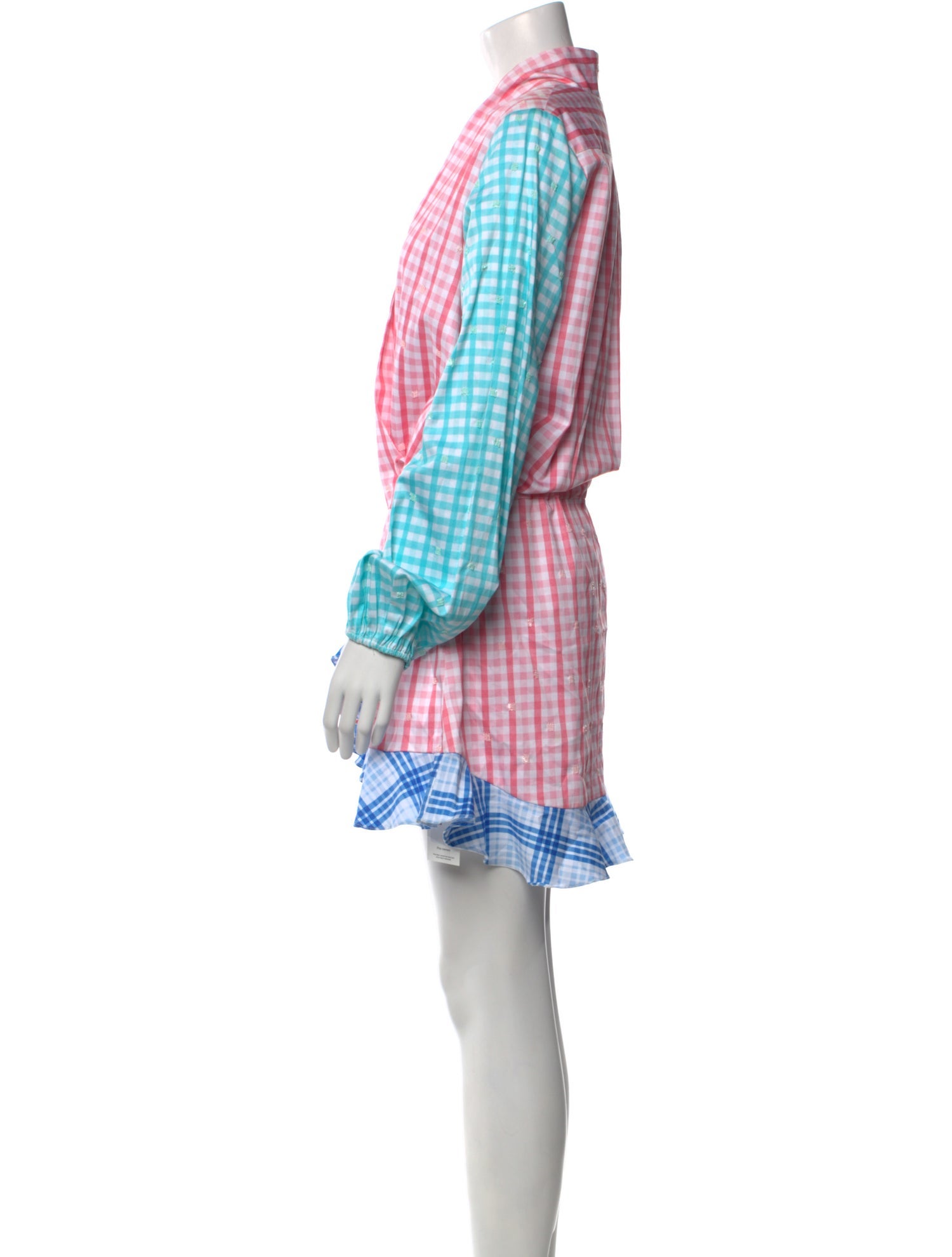 Rococo Sand Plaid Print Knee-Length Dress