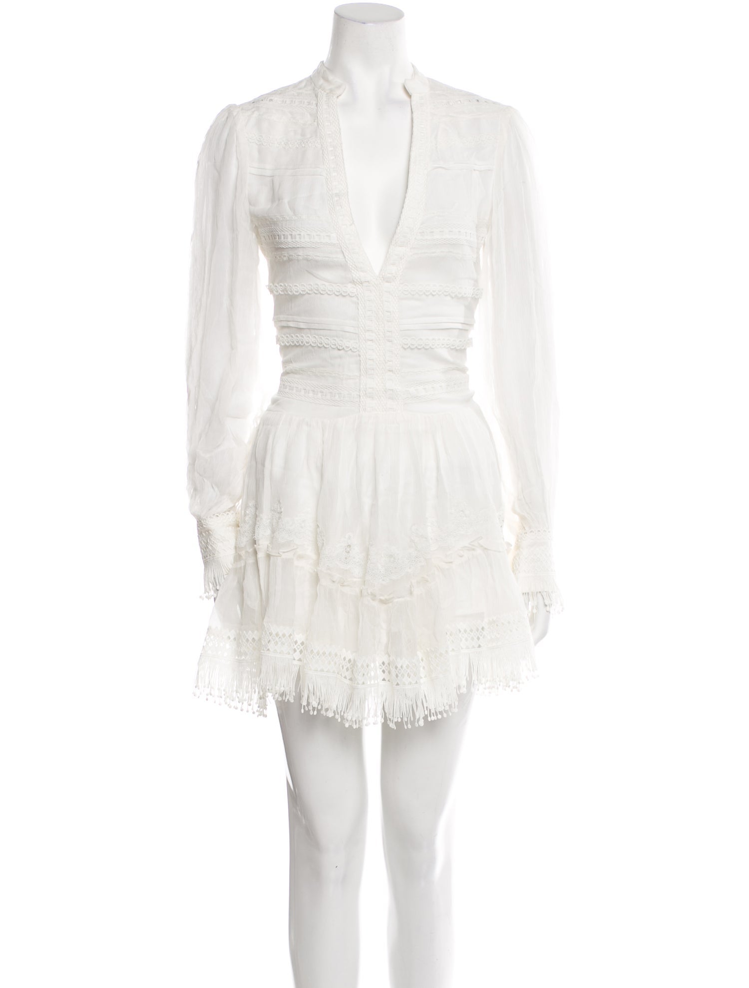 Rococo Sand V-Neck Mini Dress w/ Tags