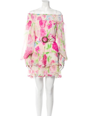 Rococo Sand Floral Print Mini Dress