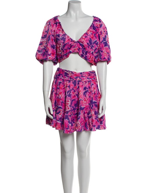 Rococo Sand Printed Ruffle Embellishment Skirt Set