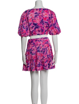 Rococo Sand Printed Ruffle Embellishment Skirt Set