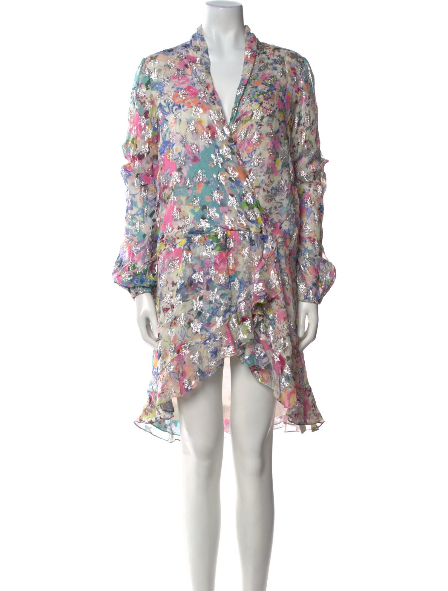 Rococo Sand Floral Print Knee-Length Dress